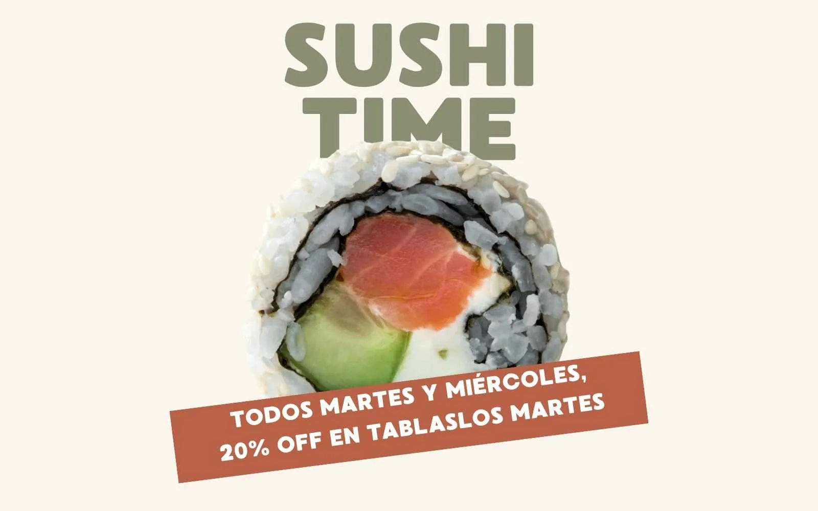 Martes y miércoles, 20% off en tablas